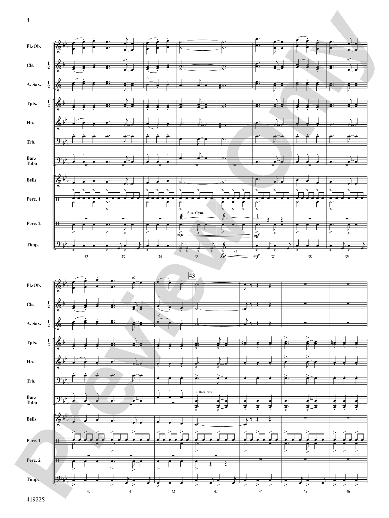 El Cid: Concert Band Conductor Score & Parts