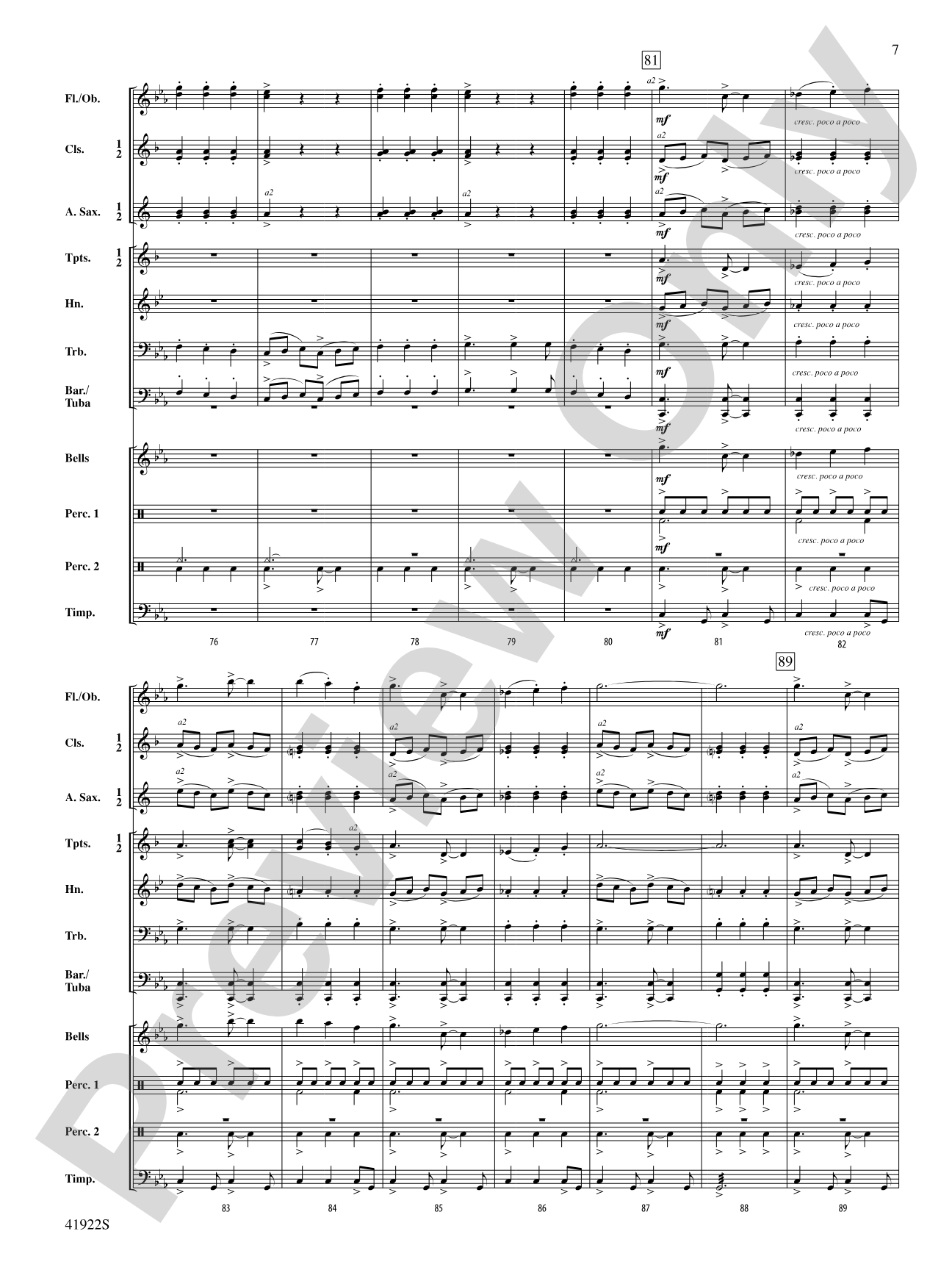 El Cid: Concert Band Conductor Score & Parts