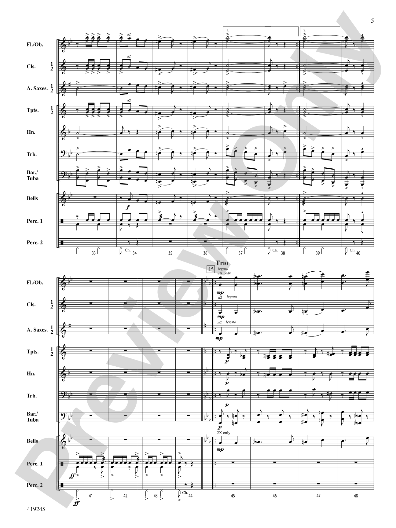 The Capitol March: Concert Band Conductor Score & Parts