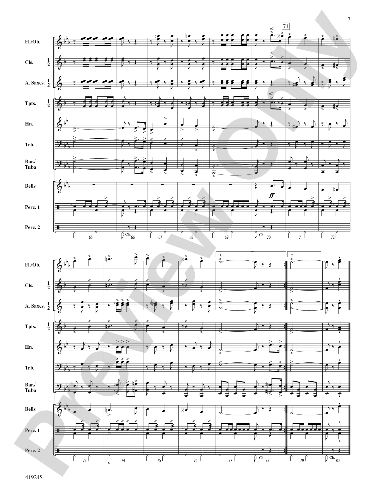 The Capitol March: Concert Band Conductor Score & Parts