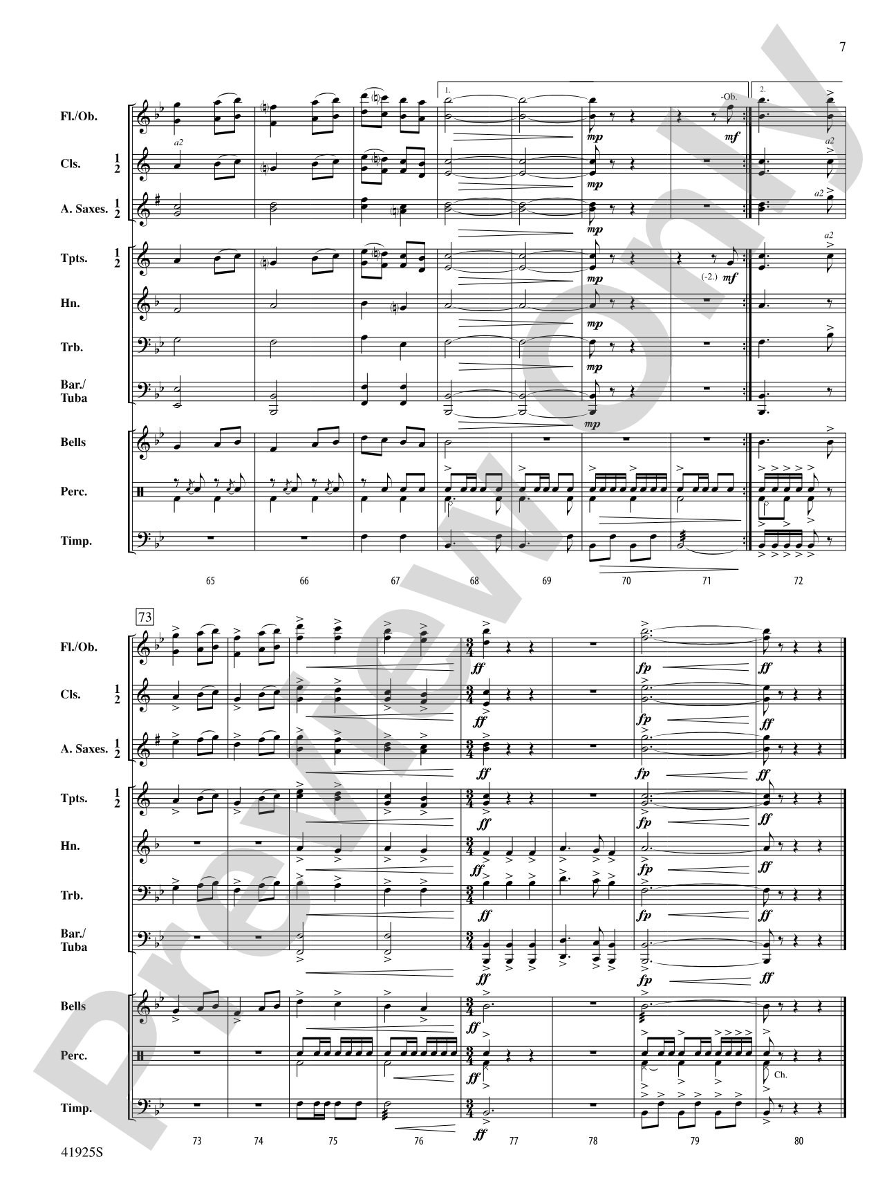 Two Scandinavian Melodies: Concert Band Conductor Score & Parts