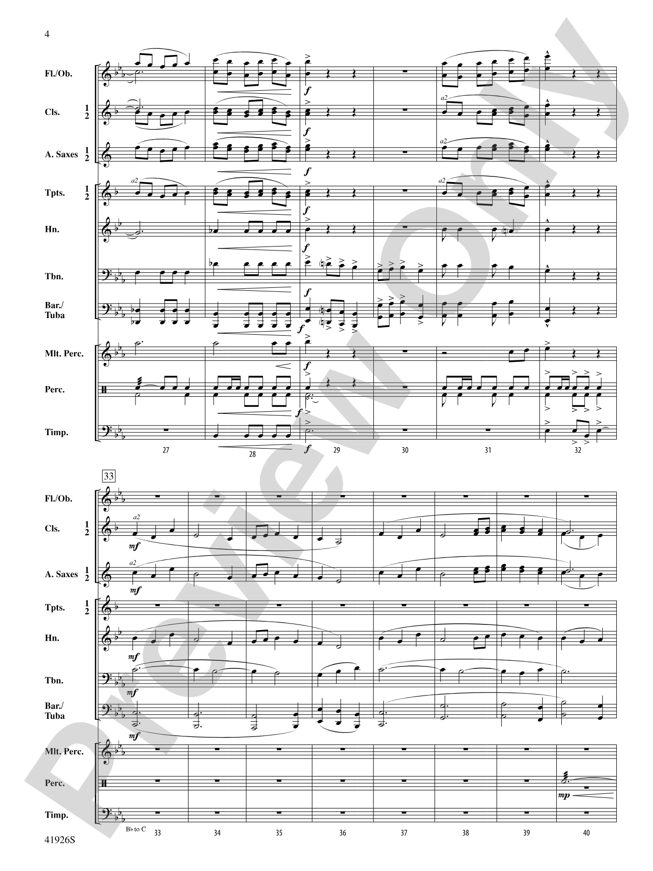 Jewel of the Sea: Concert Band Conductor Score & Parts