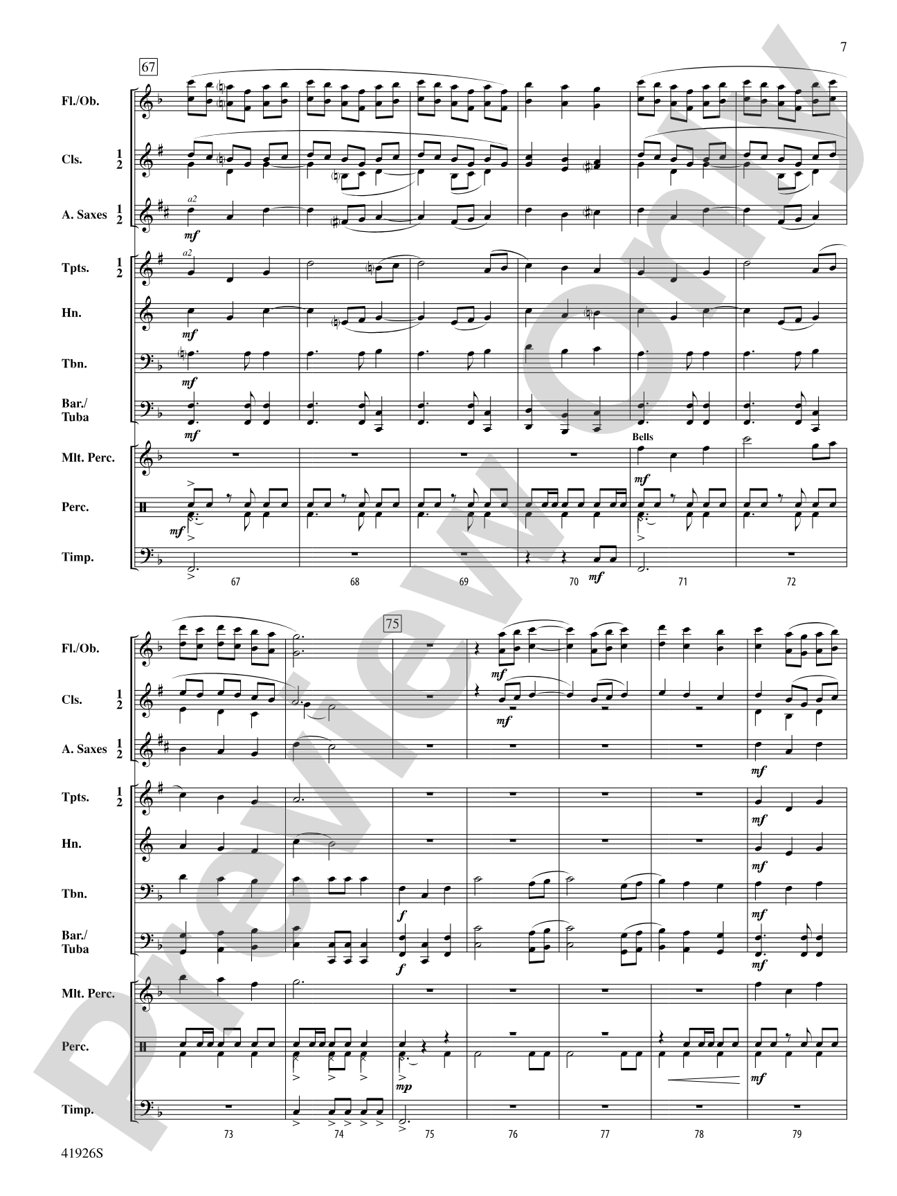 Jewel of the Sea: Concert Band Conductor Score & Parts
