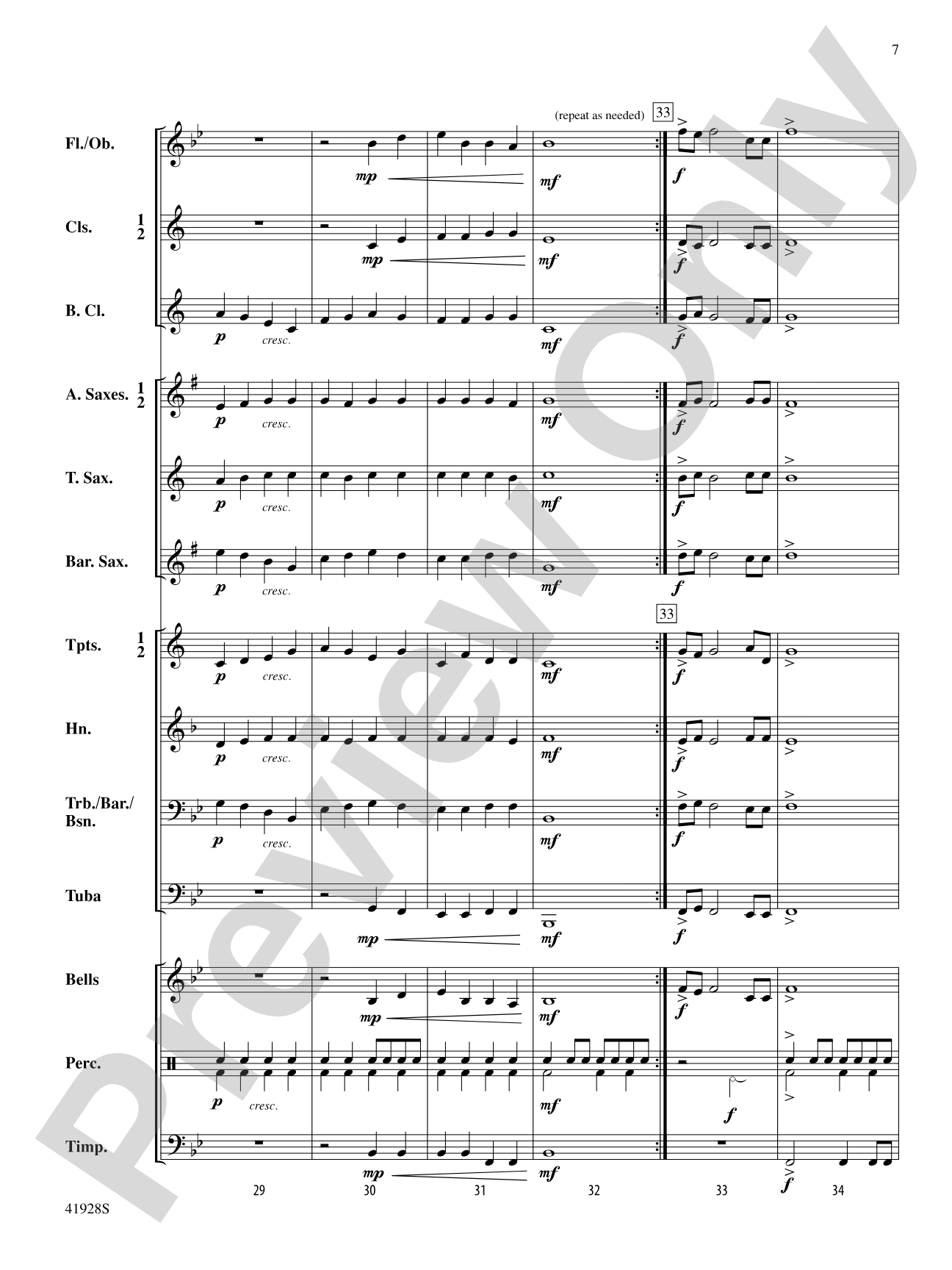 Aspire, Achieve: Concert Band Conductor Score & Parts