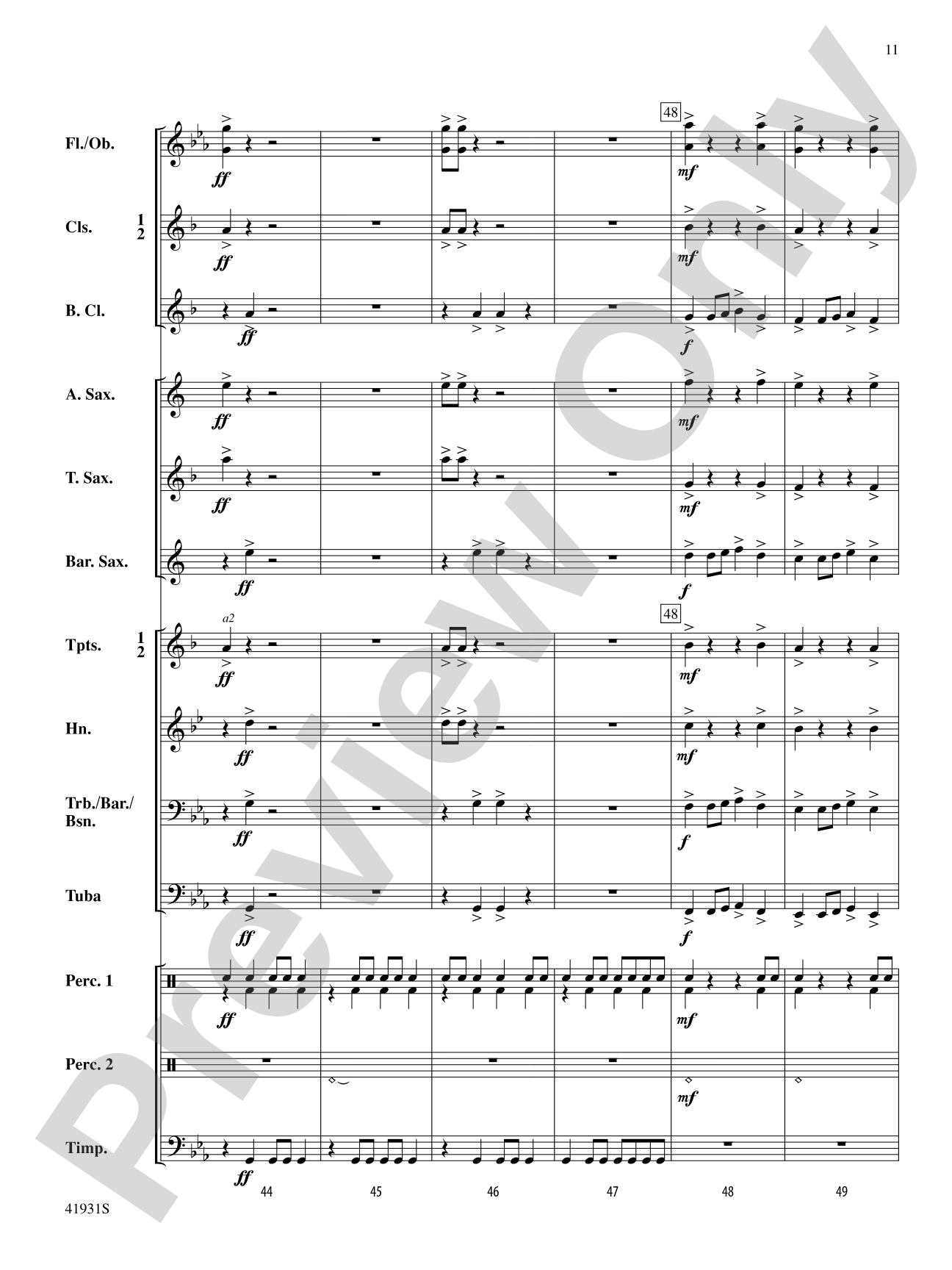 Sandstorm!: Concert Band Conductor Score & Parts