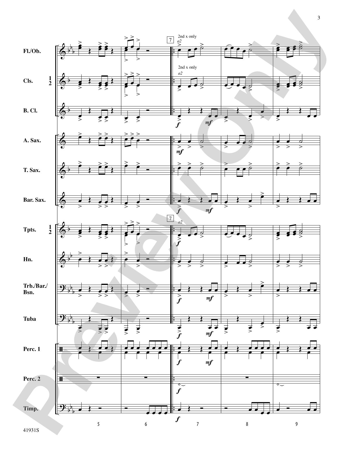 Sandstorm!: Concert Band Conductor Score & Parts