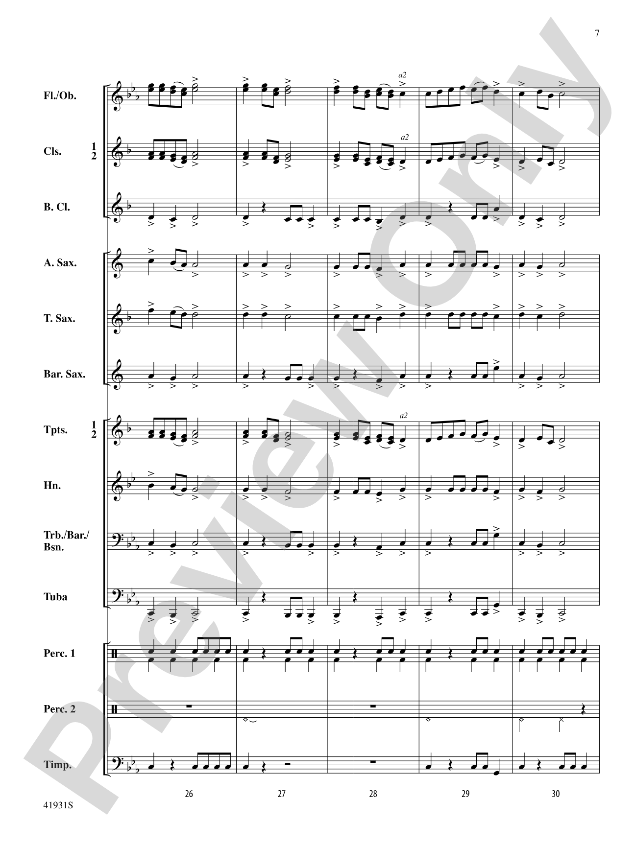 Sandstorm!: Concert Band Conductor Score & Parts
