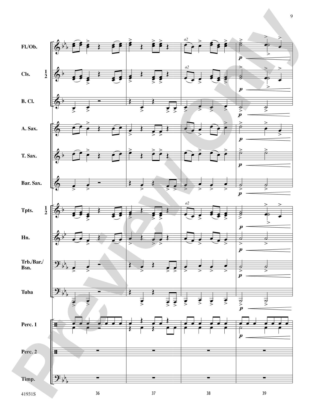 Sandstorm!: Concert Band Conductor Score & Parts