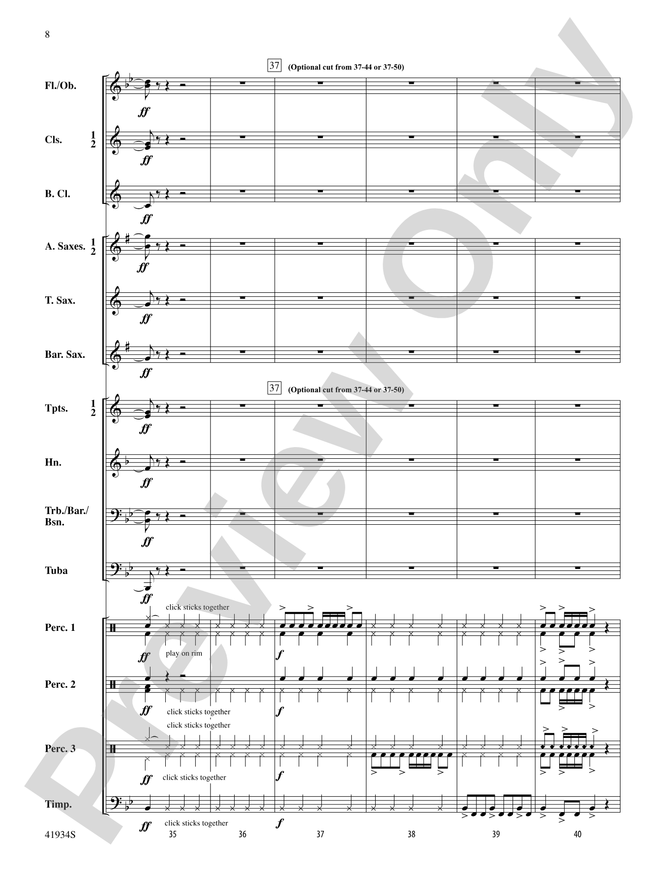 Little Drummer Dudes!: Concert Band Conductor Score & Parts