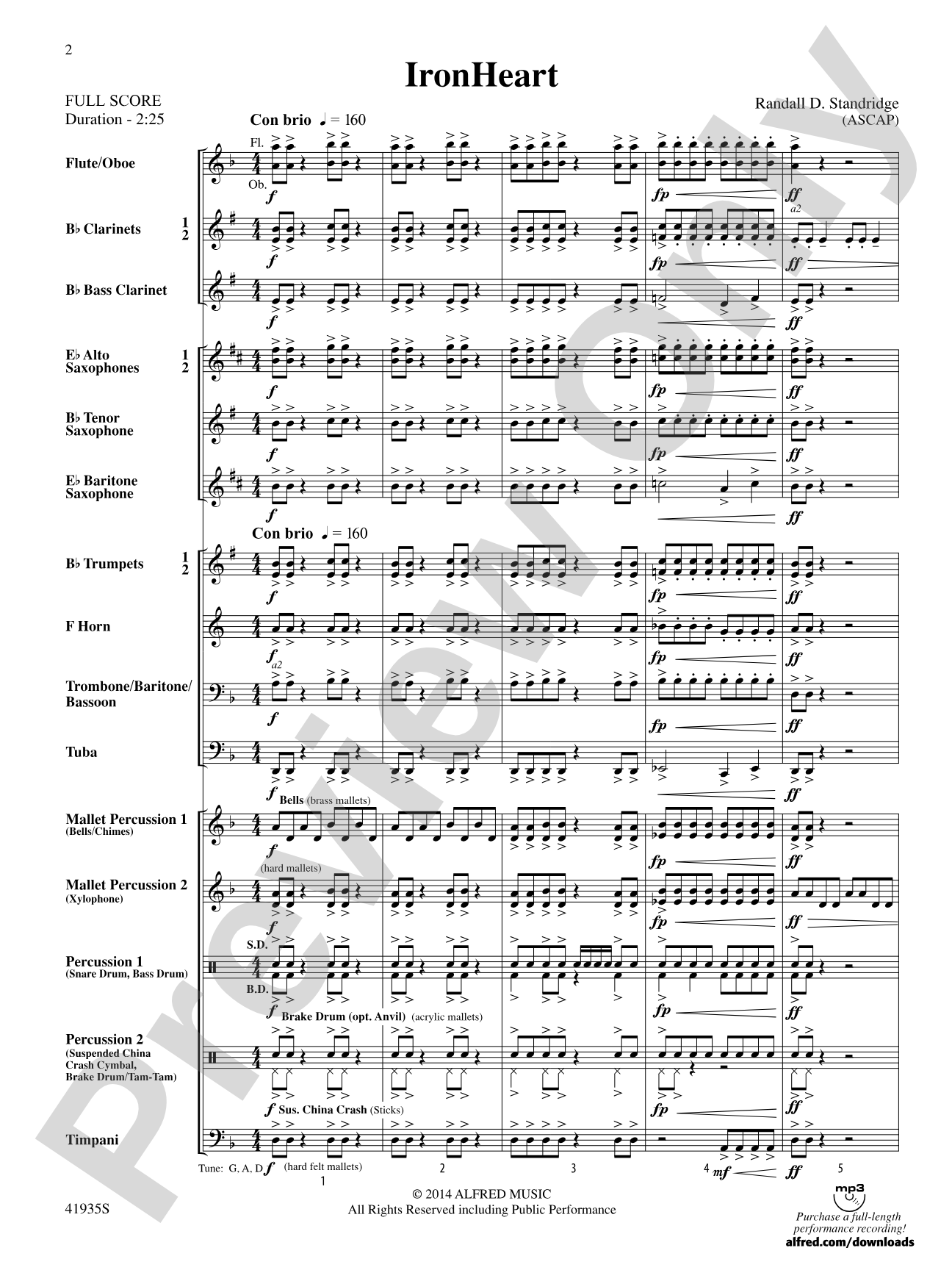 IronHeart: Concert Band Conductor Score & Parts