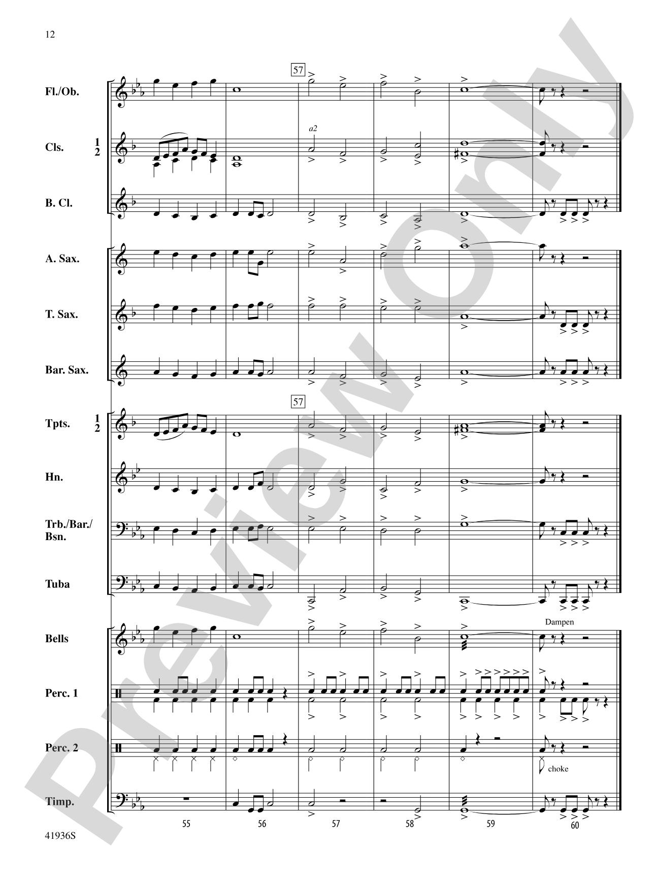 Shadowlands: Concert Band Conductor Score & Parts