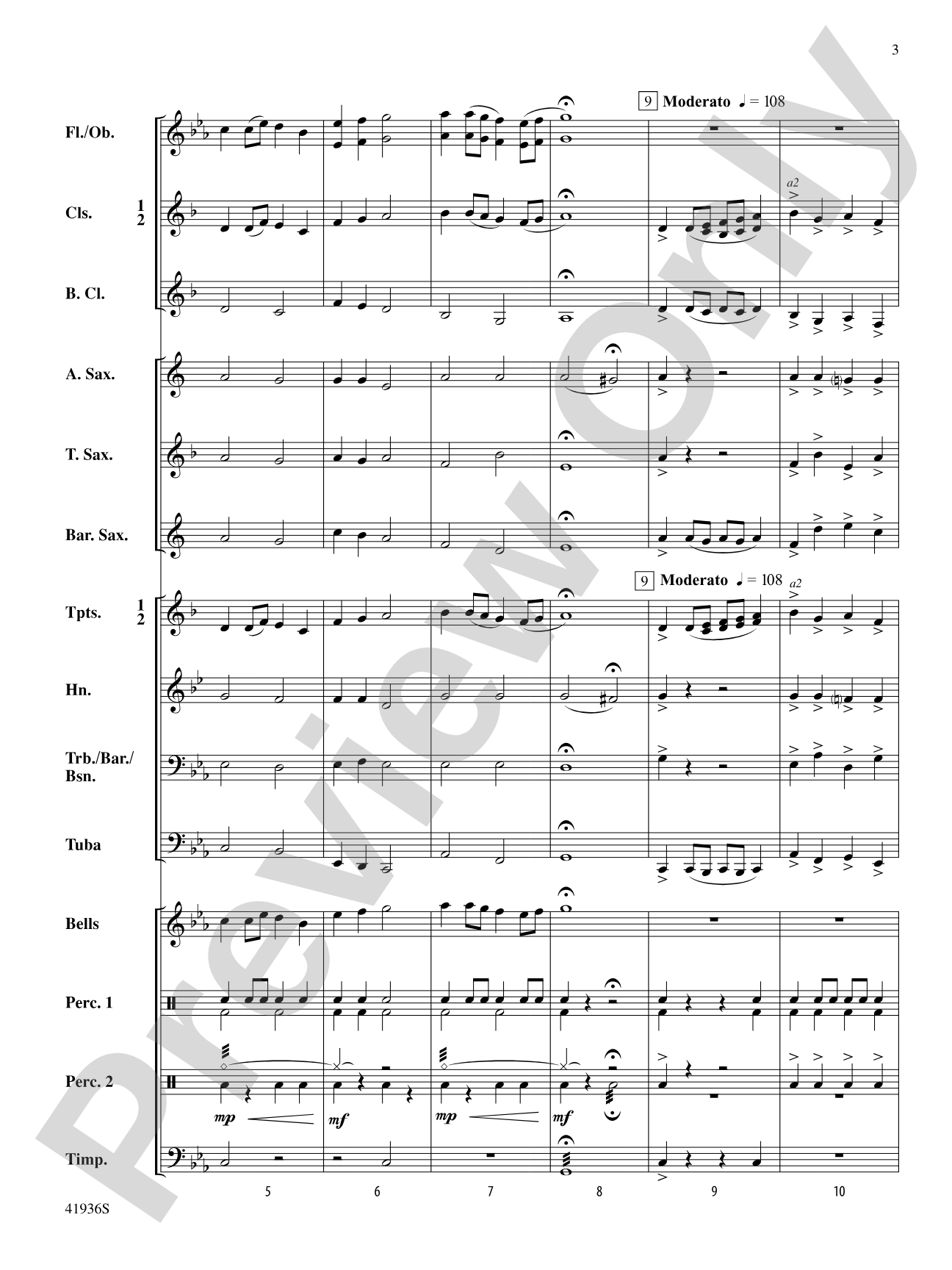Shadowlands: Concert Band Conductor Score & Parts