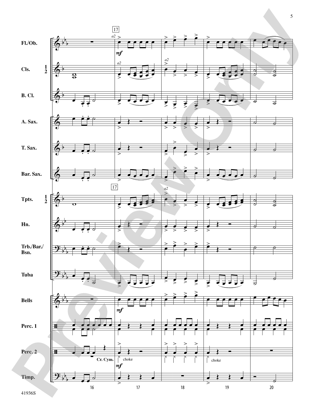 Shadowlands: Concert Band Conductor Score & Parts