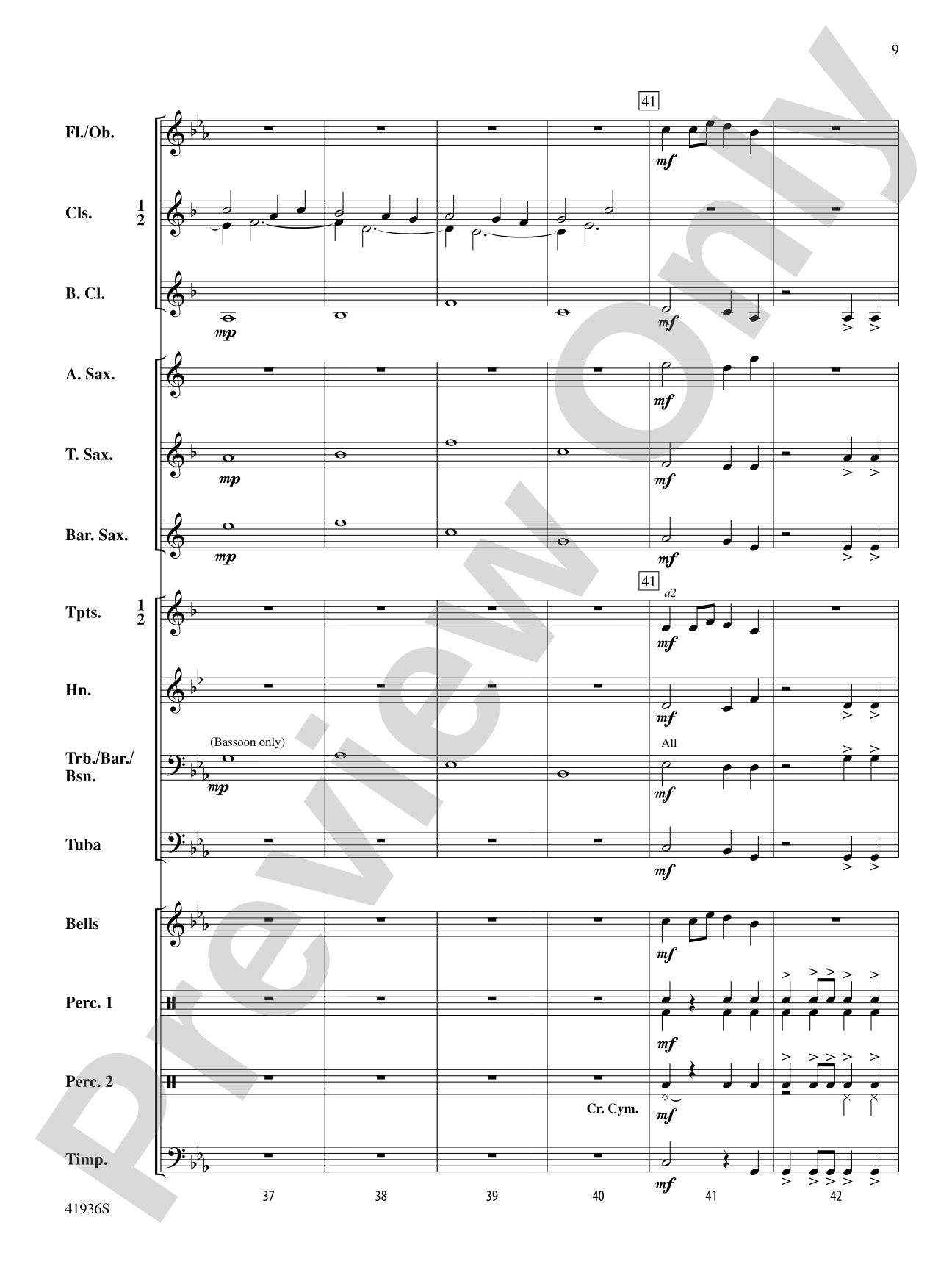 Shadowlands: Concert Band Conductor Score & Parts
