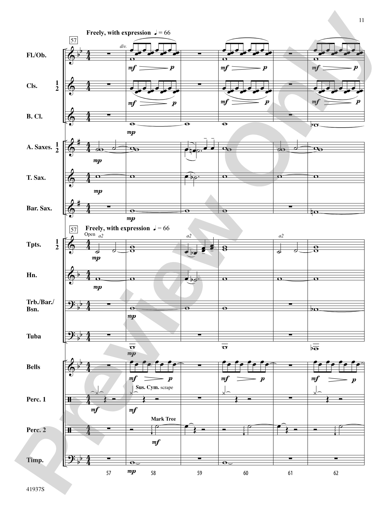 Canticulum: Concert Band Conductor Score & Parts