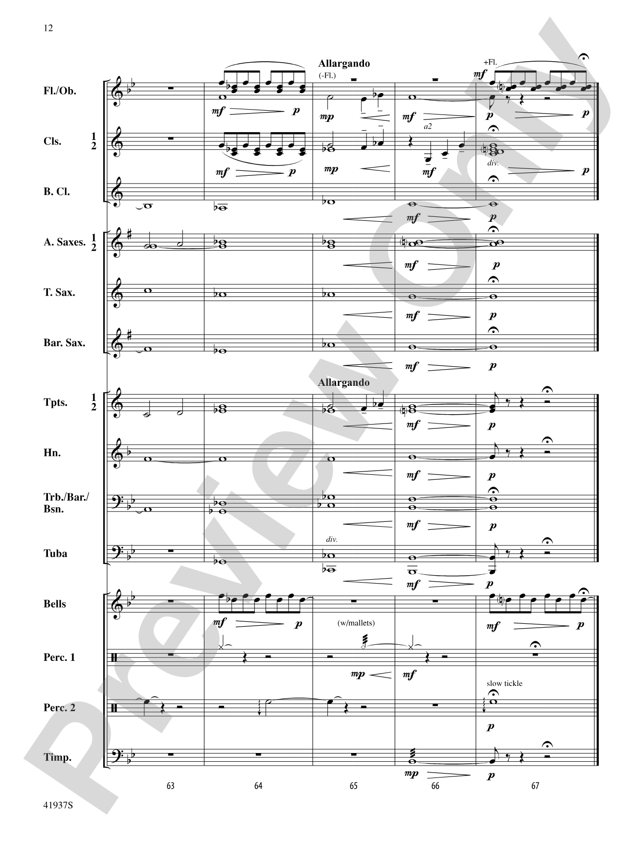 Canticulum: Concert Band Conductor Score & Parts