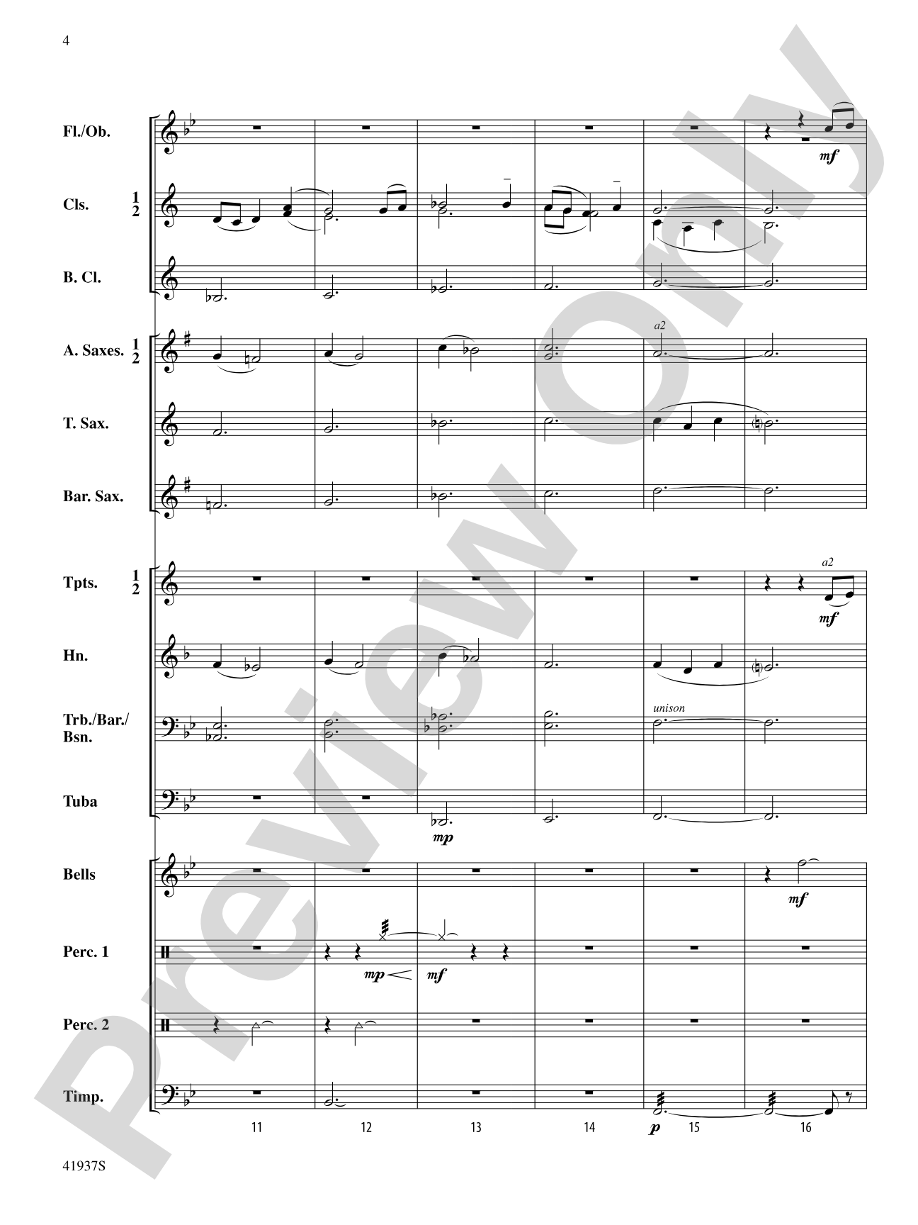 Canticulum: Concert Band Conductor Score & Parts