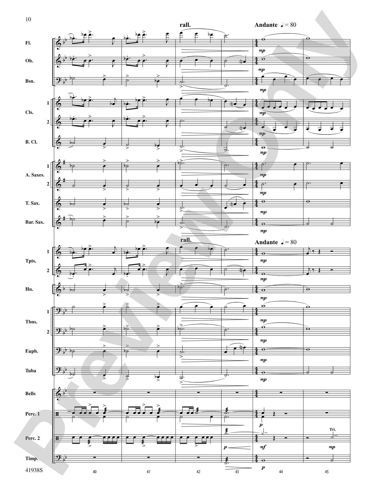 Melody Park: Concert Band Conductor Score & Parts