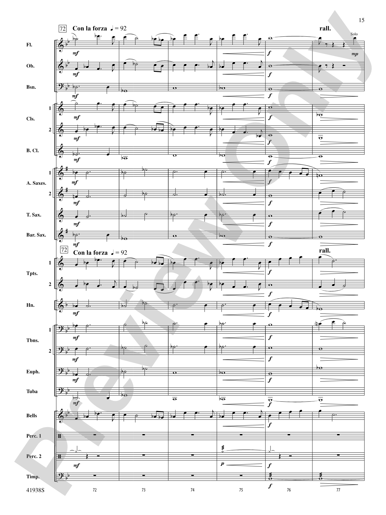 Melody Park: Concert Band Conductor Score & Parts