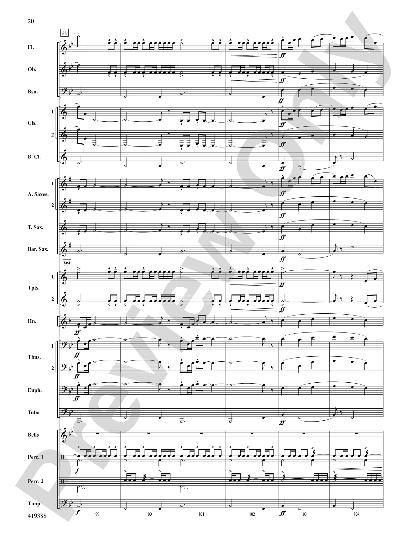Melody Park: Concert Band Conductor Score & Parts