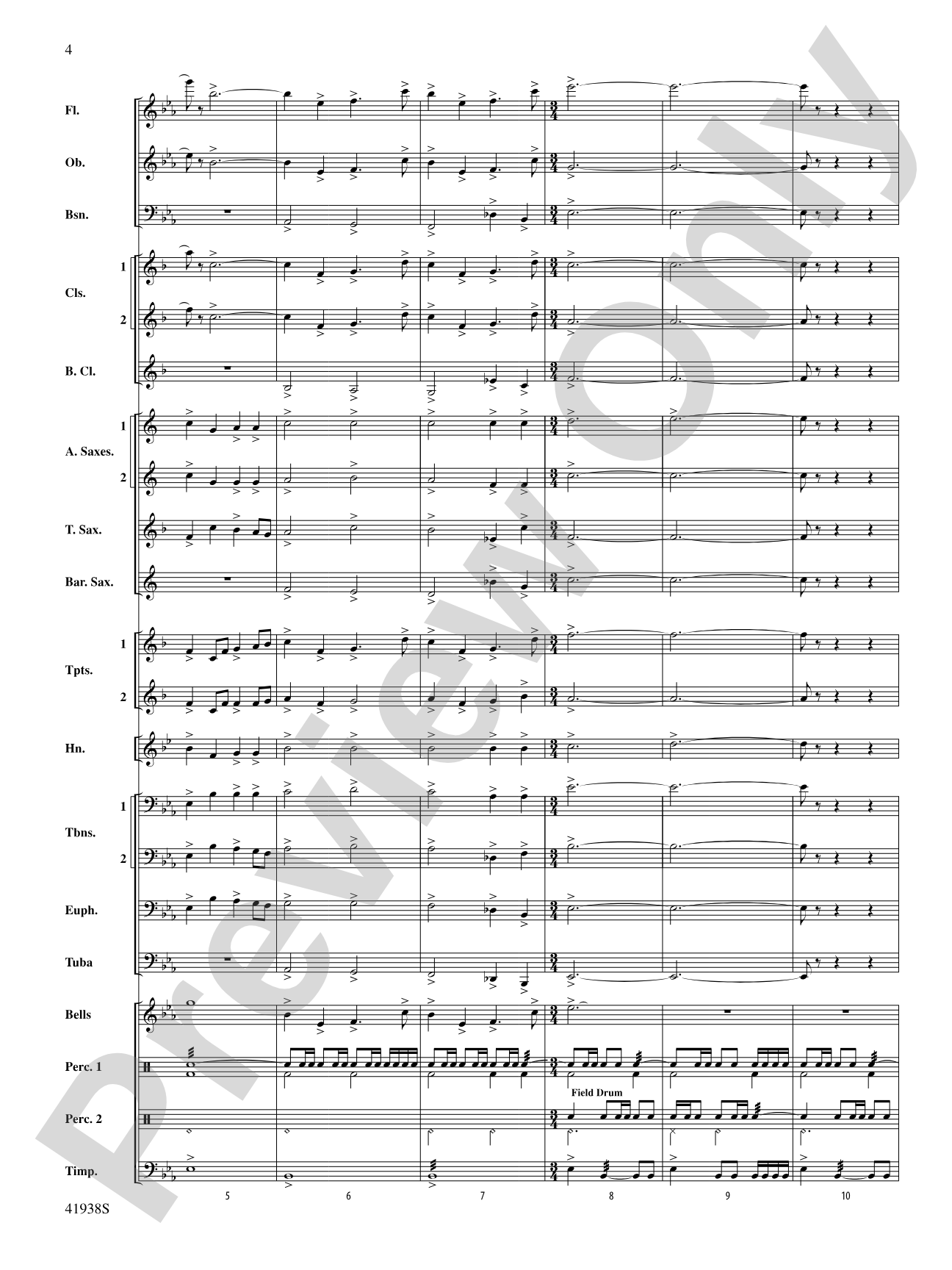 Melody Park: Concert Band Conductor Score & Parts