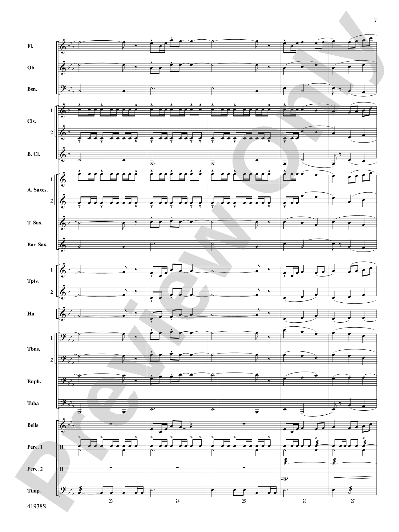 Melody Park: Concert Band Conductor Score & Parts