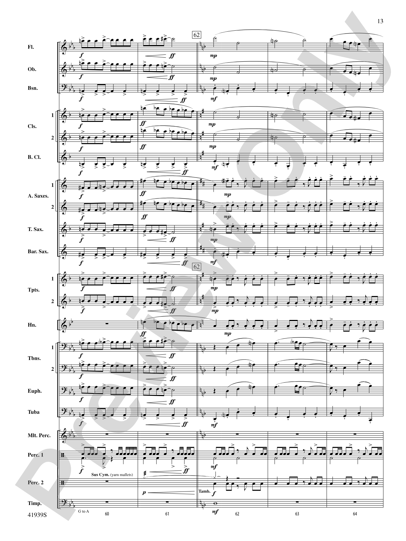 Storm Warning!: Concert Band Conductor Score & Parts