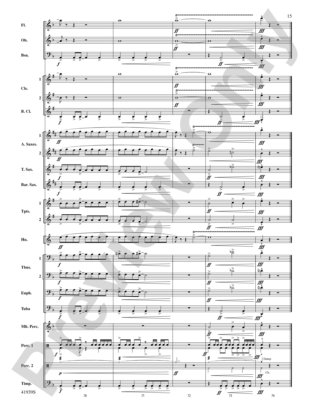 Storm Warning!: Concert Band Conductor Score & Parts