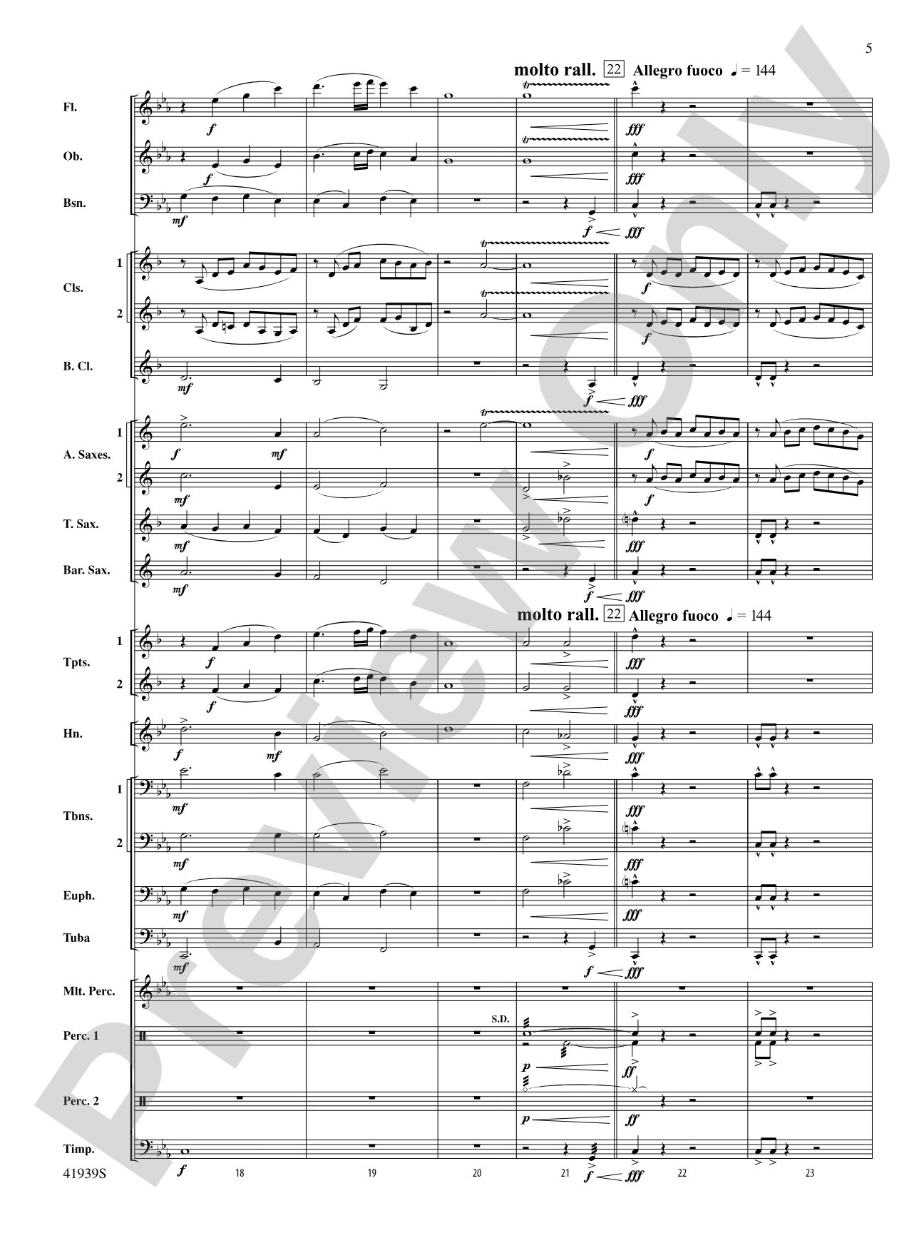 Storm Warning!: Concert Band Conductor Score & Parts