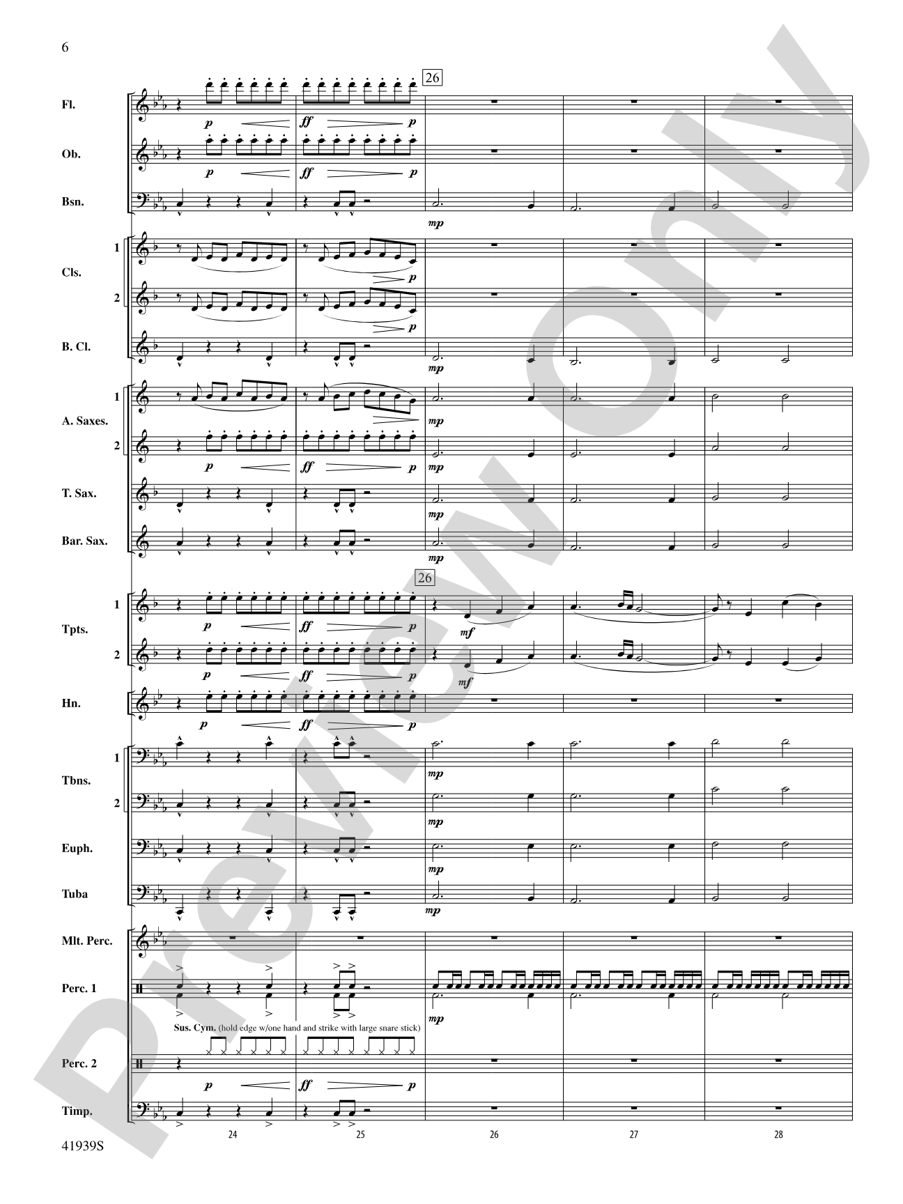 Storm Warning!: Concert Band Conductor Score & Parts