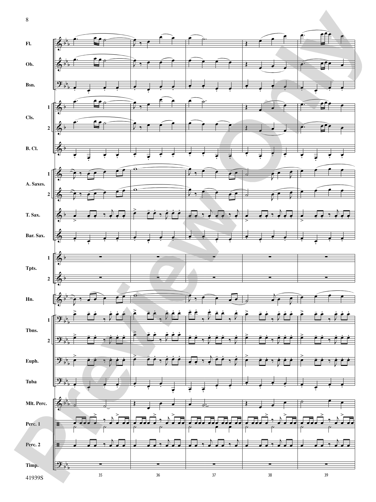 Storm Warning!: Concert Band Conductor Score & Parts
