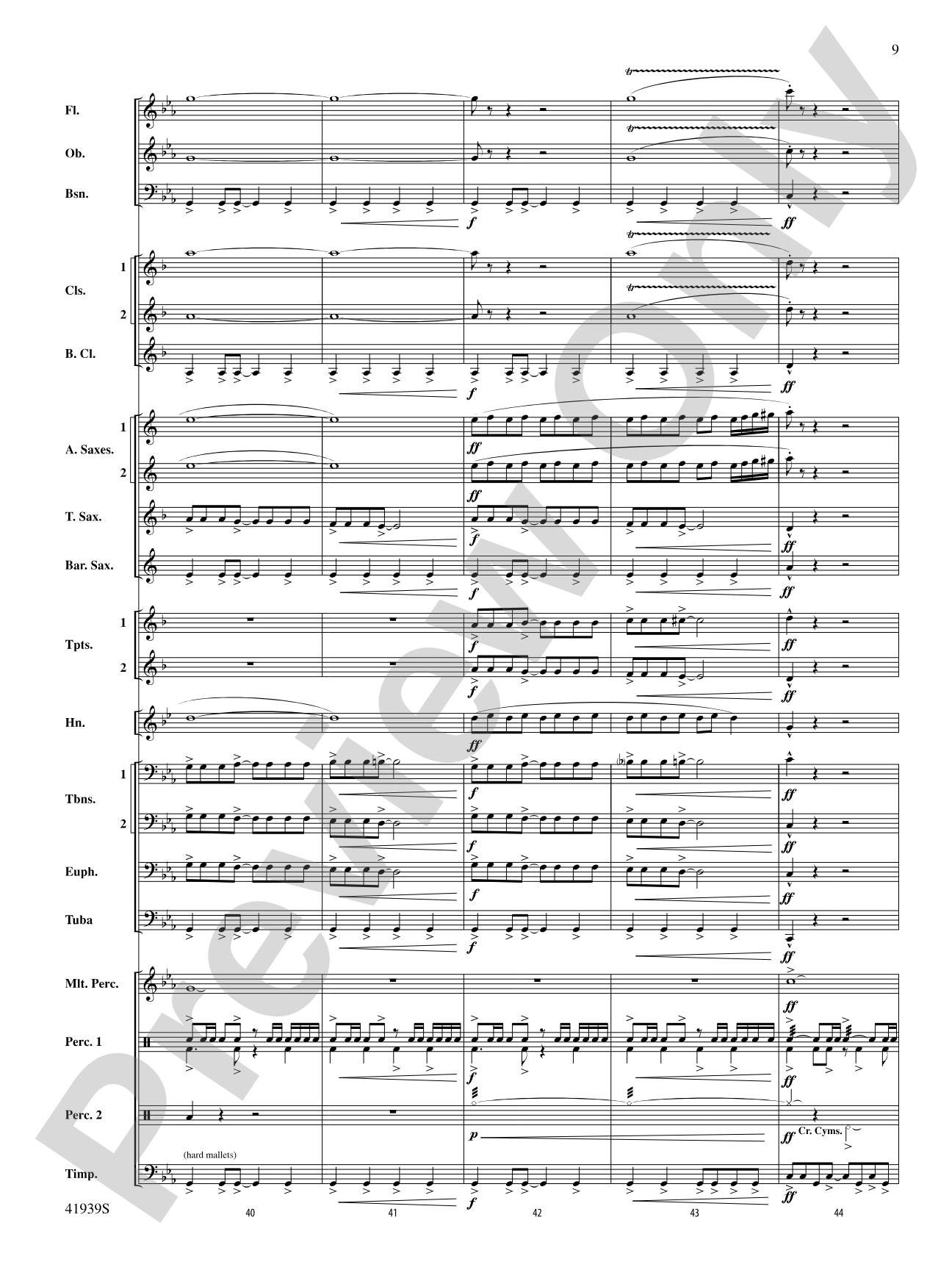 Storm Warning!: Concert Band Conductor Score & Parts
