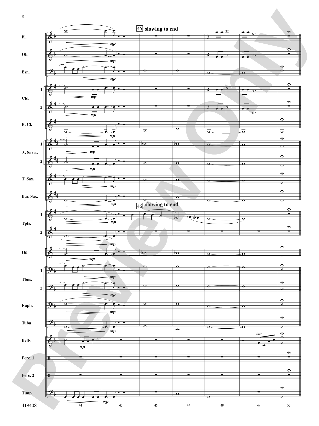 ... And Goodnight: Score