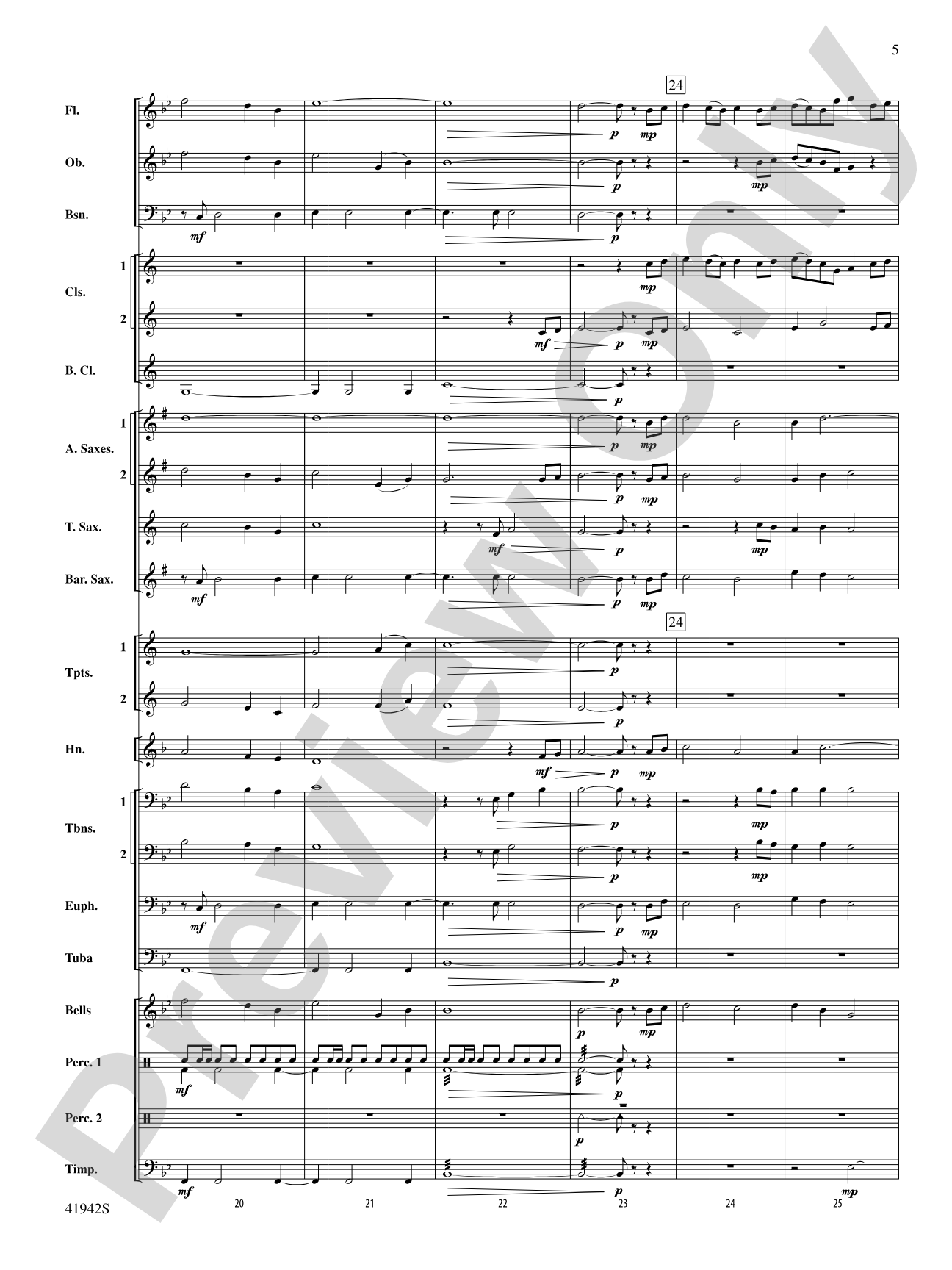 In My Garden: Concert Band Conductor Score & Parts