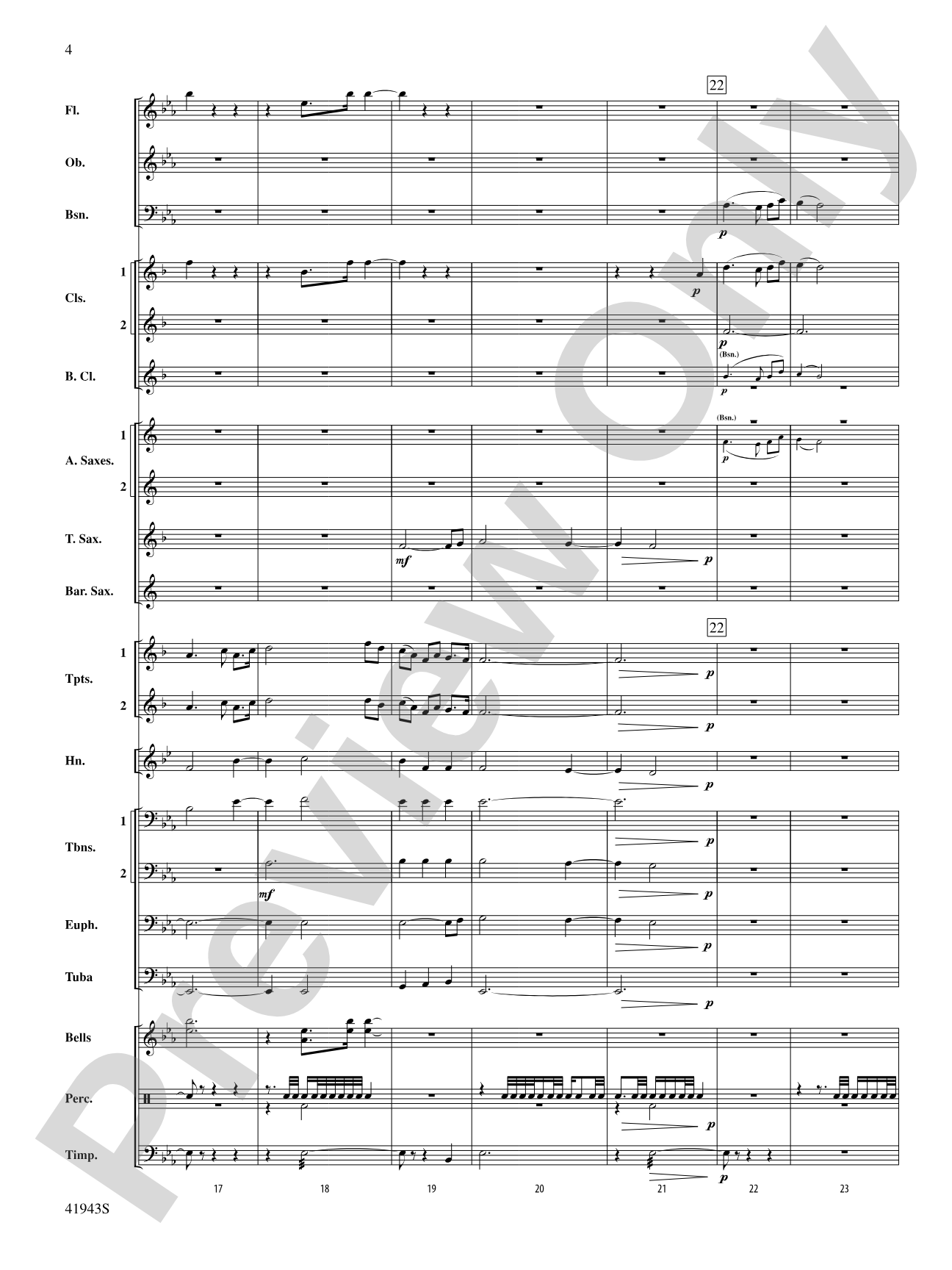 To Absent Friends: Concert Band Conductor Score & Parts