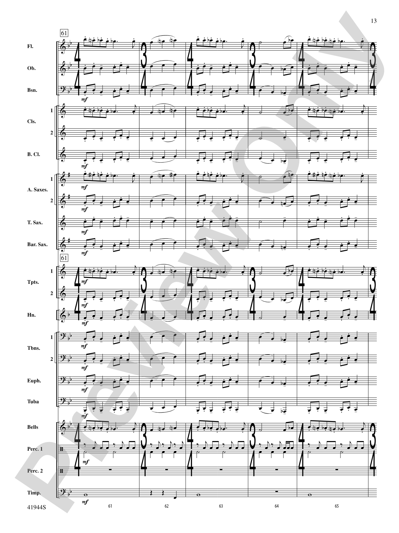 Alternate Time: Concert Band Conductor Score & Parts
