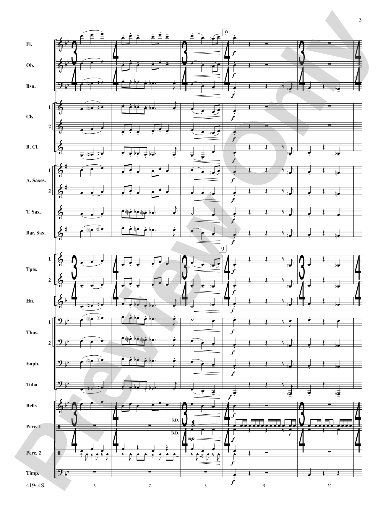 Alternate Time: Concert Band Conductor Score & Parts