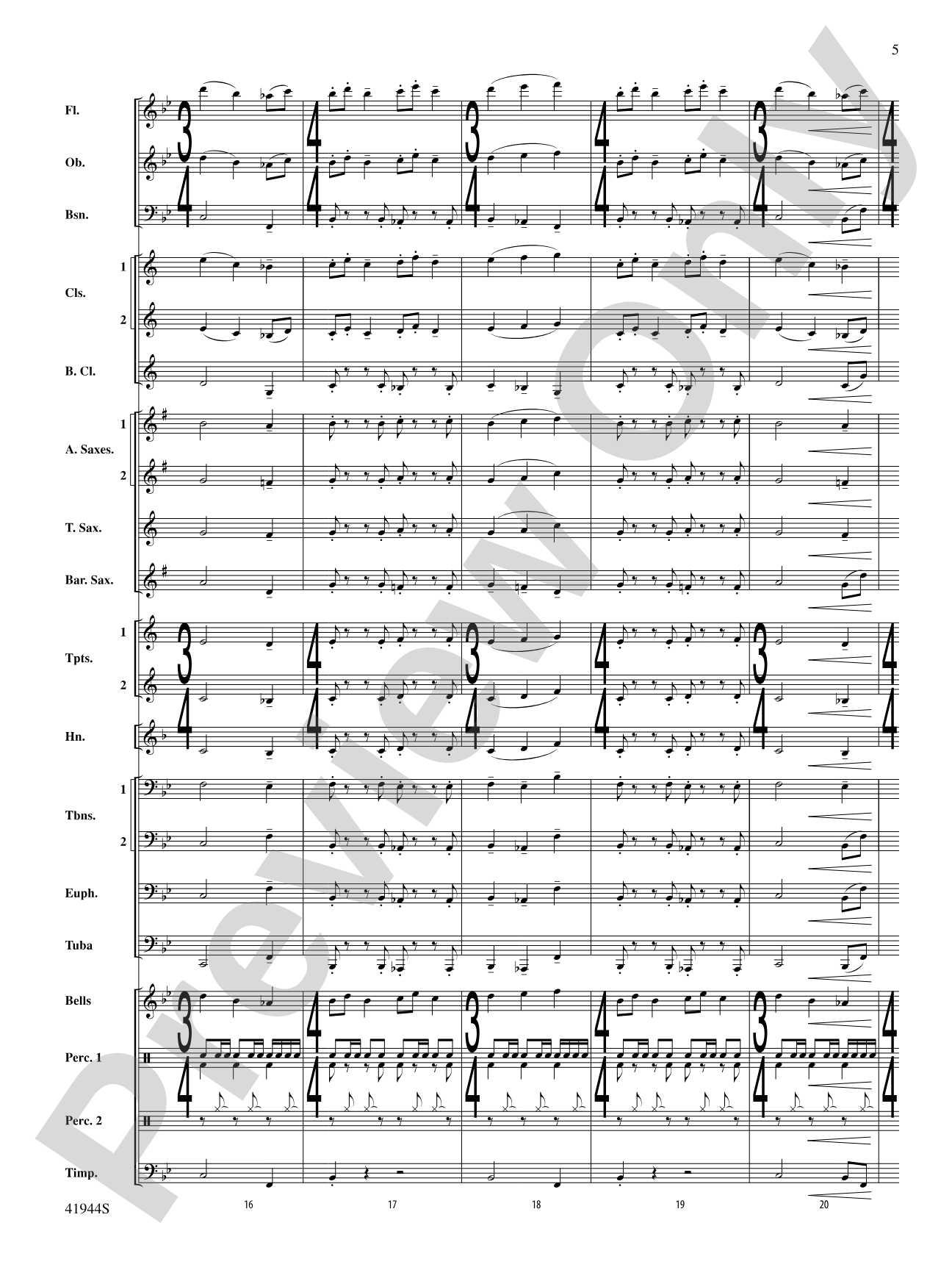 Alternate Time: Concert Band Conductor Score & Parts