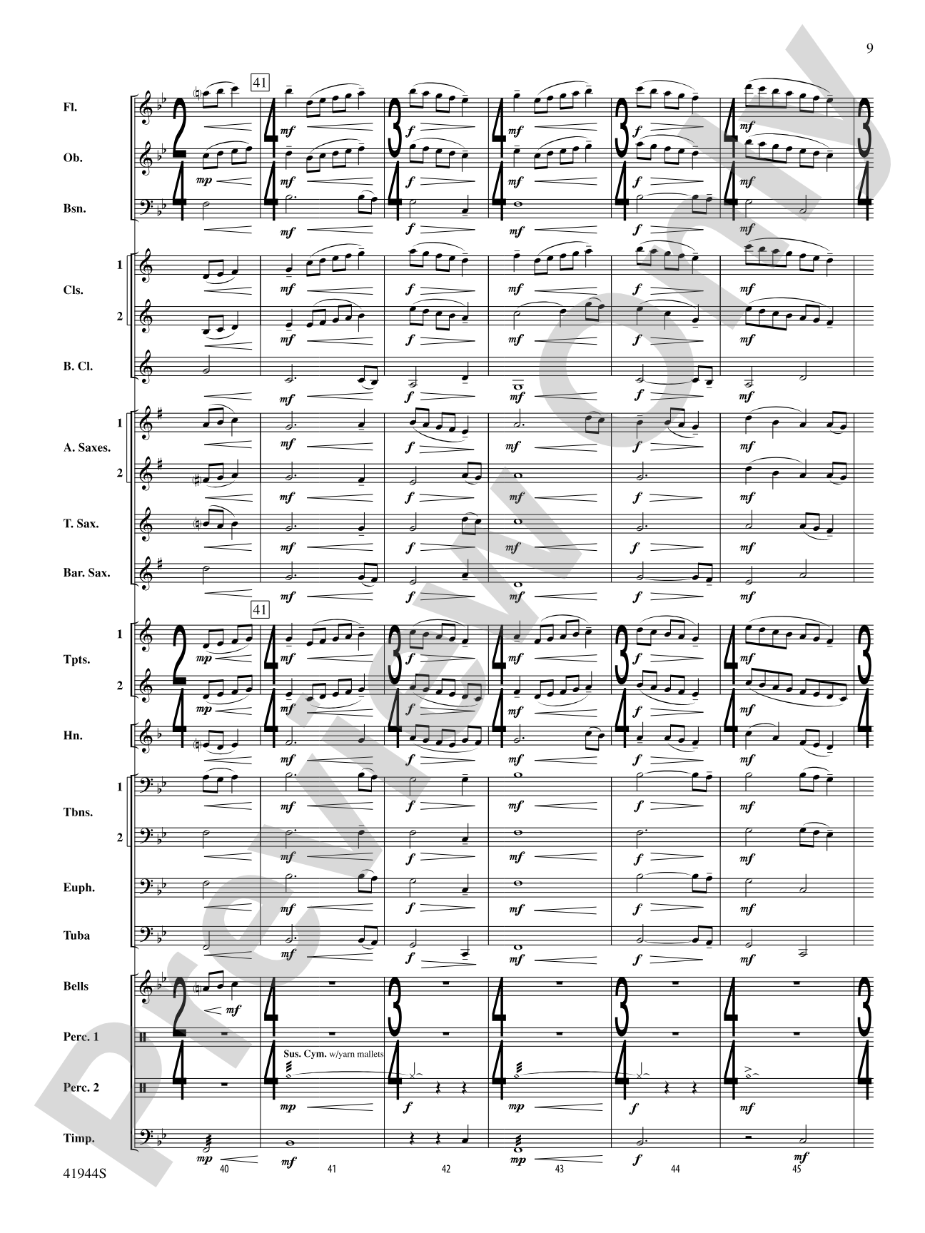 Alternate Time: Concert Band Conductor Score & Parts