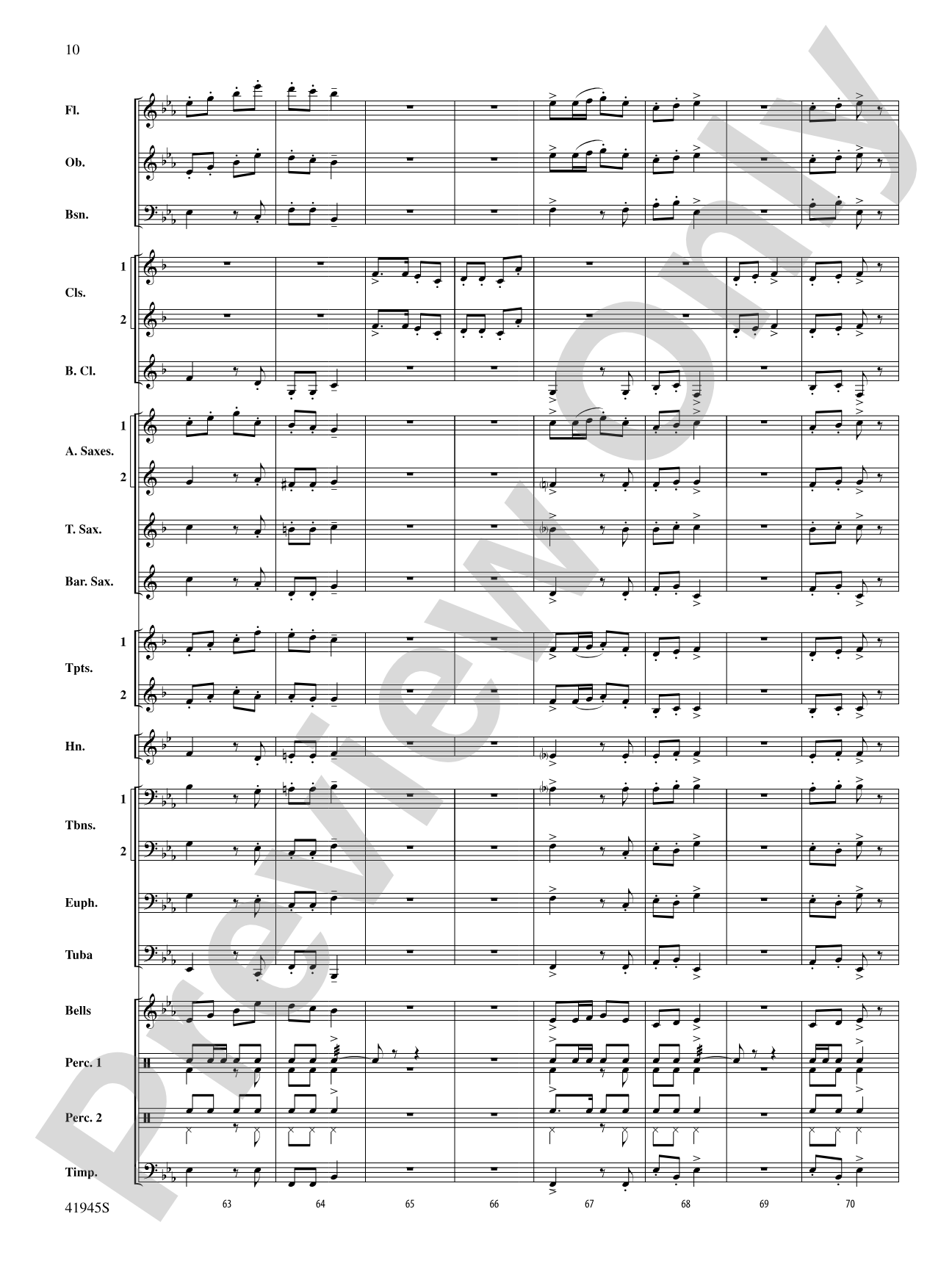 Clarinets Packing Up Early: Concert Band Conductor Score & Parts
