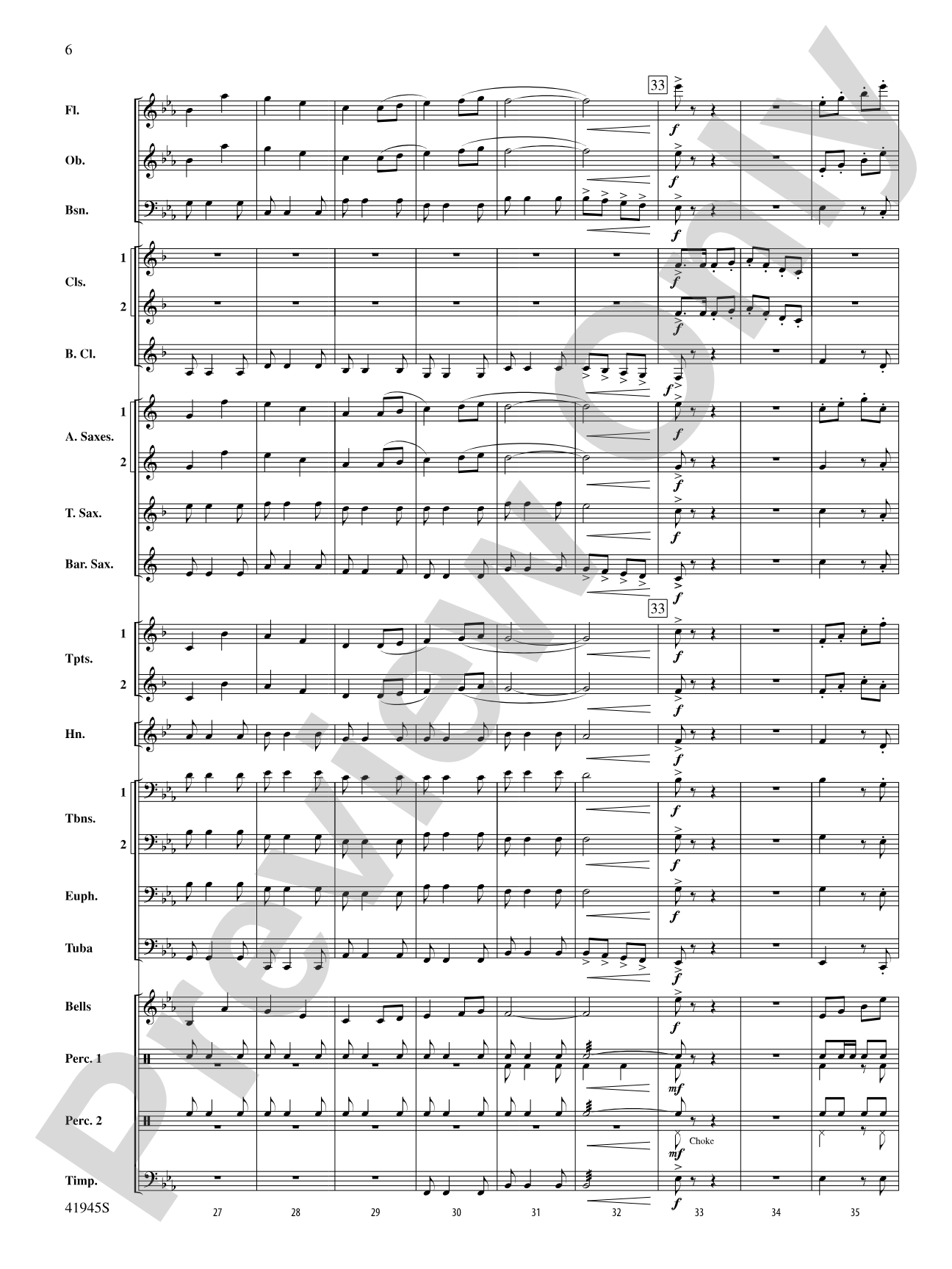 Clarinets Packing Up Early: Concert Band Conductor Score & Parts