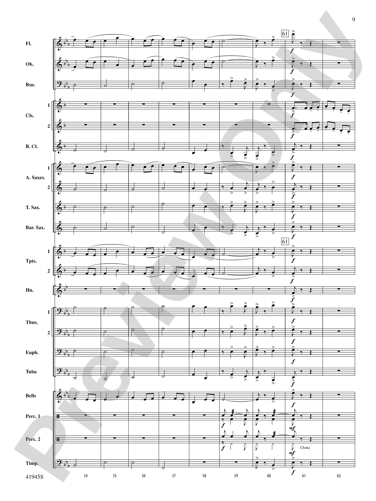 Clarinets Packing Up Early: Concert Band Conductor Score & Parts