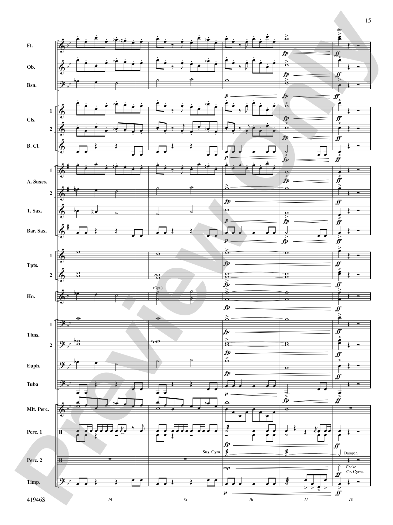 Echoes of Eternity: Concert Band Conductor Score & Parts