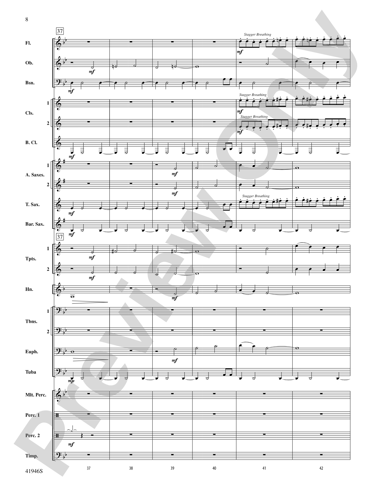 Echoes of Eternity: Concert Band Conductor Score & Parts