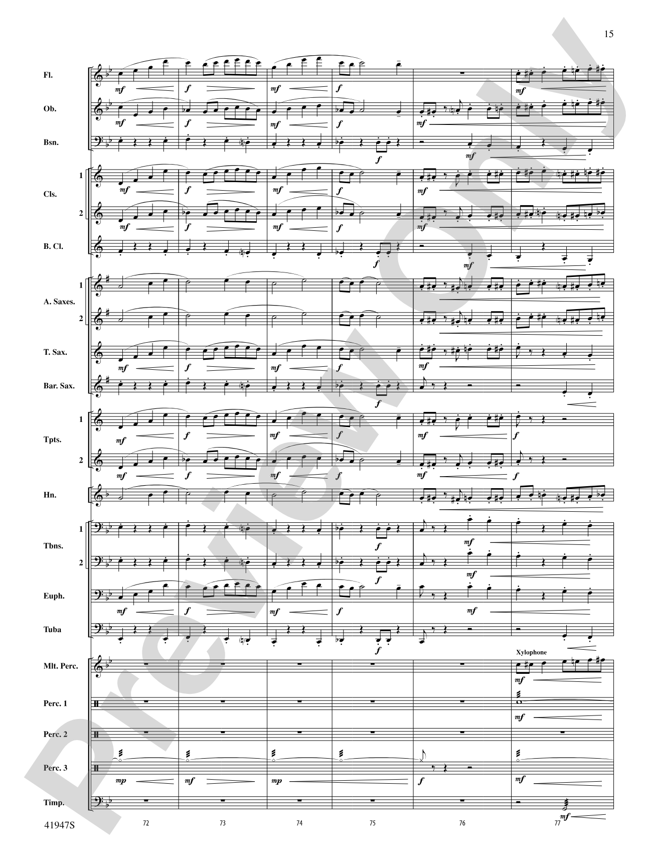Escape!: Concert Band Conductor Score & Parts