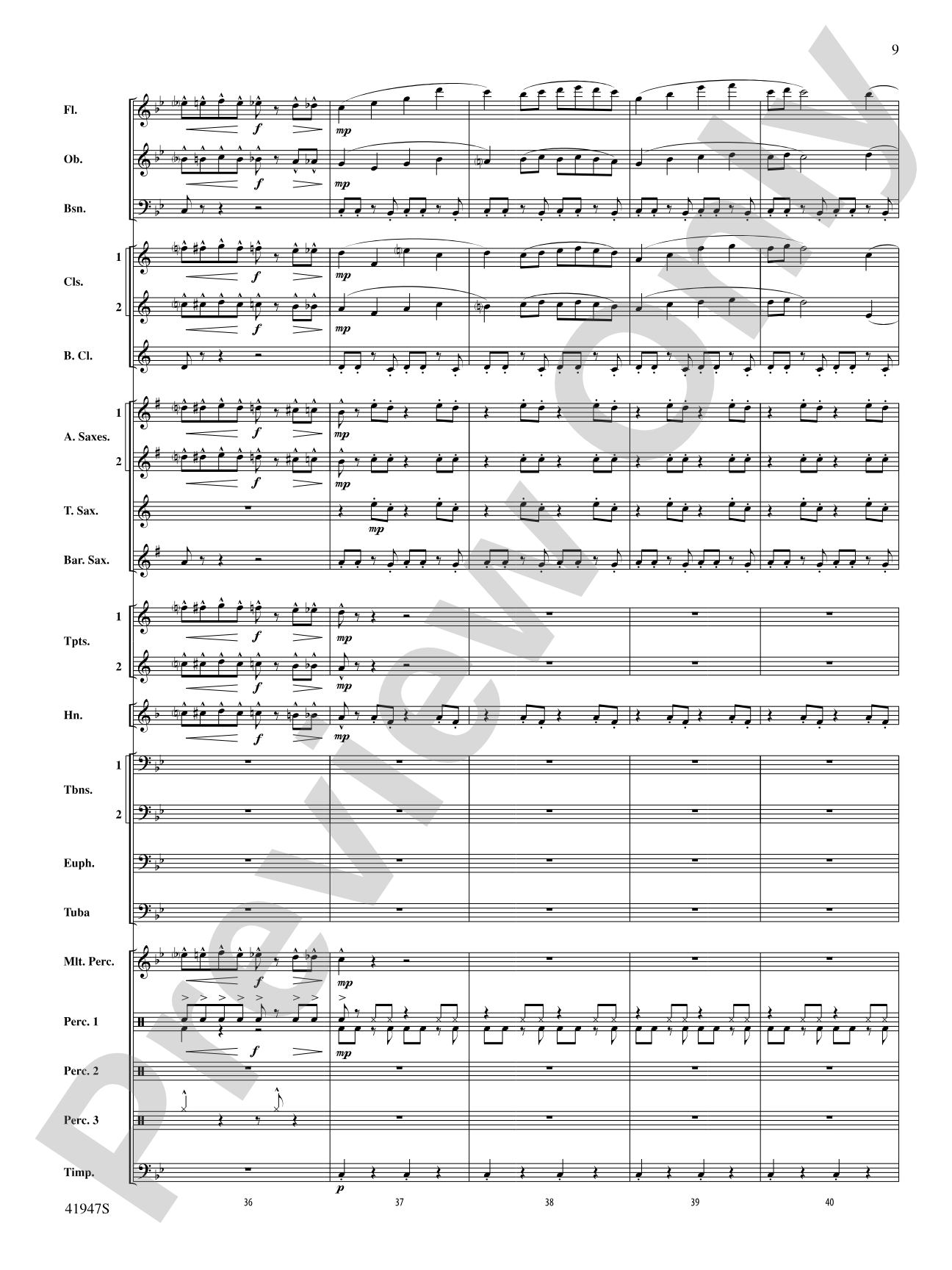 Escape!: Concert Band Conductor Score & Parts
