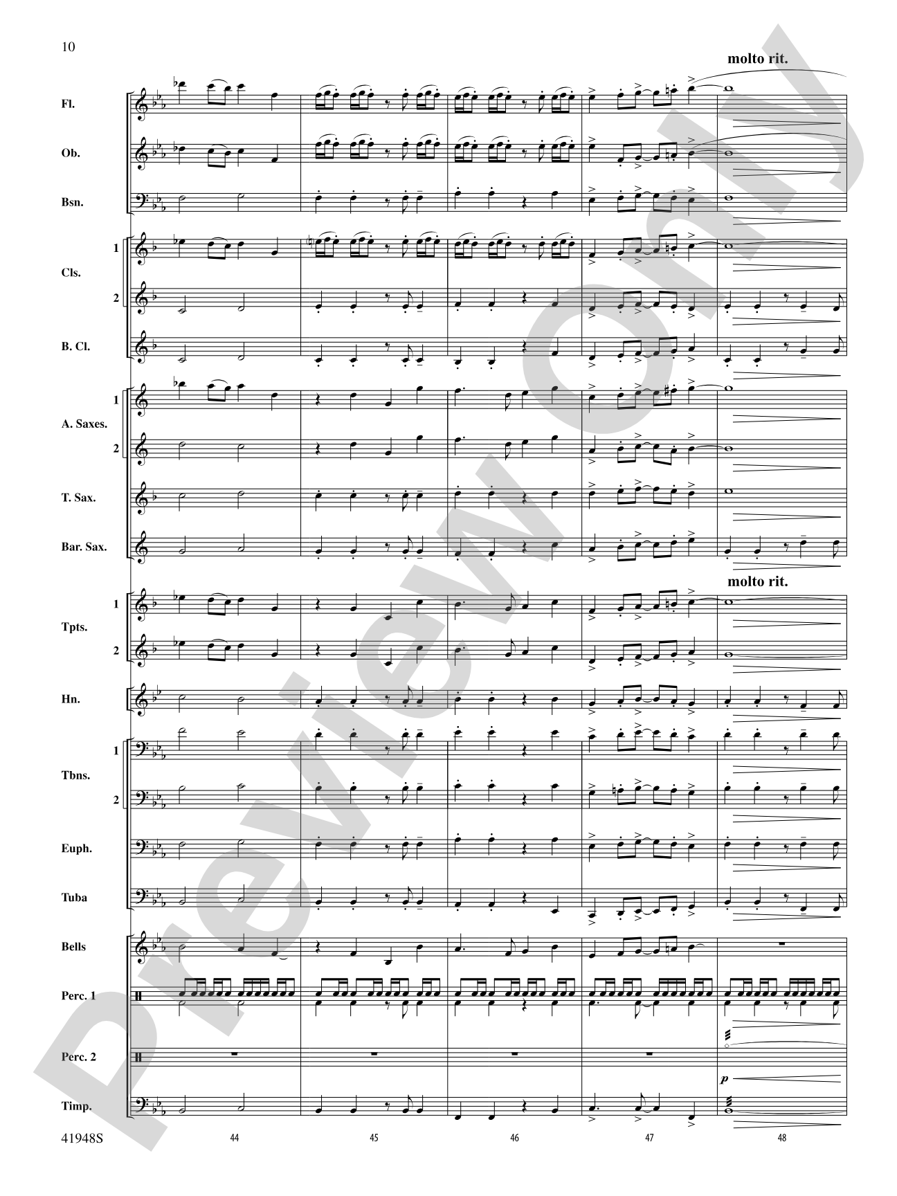 Sails: Concert Band Conductor Score & Parts