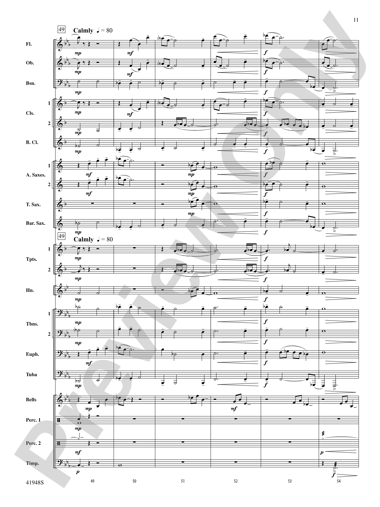 Sails: Concert Band Conductor Score & Parts