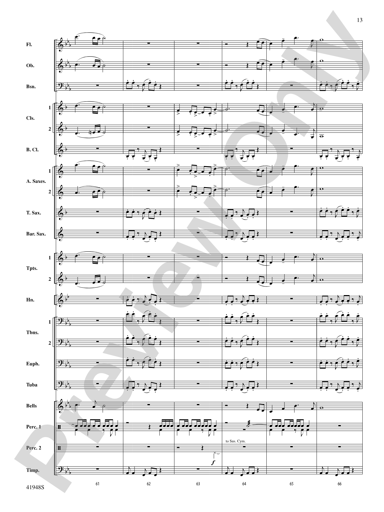 Sails: Concert Band Conductor Score & Parts