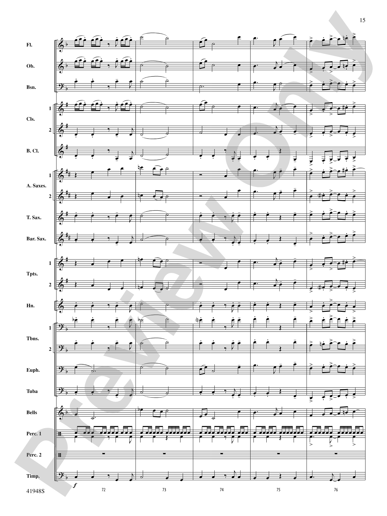 Sails: Concert Band Conductor Score & Parts